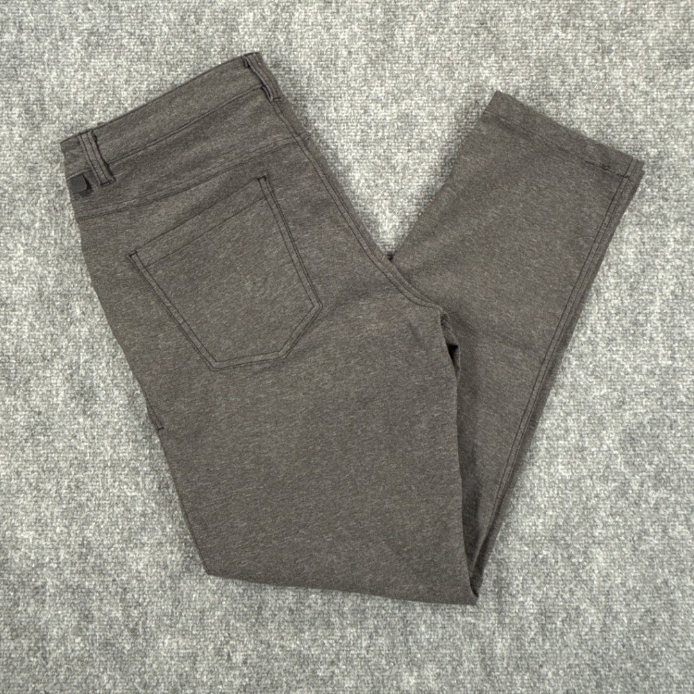 Lululemon ABC Pant Slim Mens 32 Heathered Charcoal Grey 5 Pocket Trousers